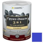 Грунт-эмаль 3 в 1 Лакра сигнально-синий 0,8 кг