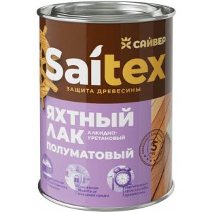 Лак яхтный Saitex полуматовый (0,9л)