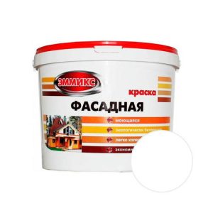 Краска ЭММИКС фасадная Белый 14,4 кг