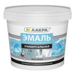 Эмаль акриловая Лакра универсальная матовая 0,9 кг