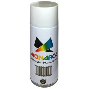 Эмаль аэрозольная для радиаторов Monarca 15250, белая глянцевая, 520 мл
