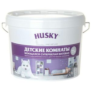 Краска акриловая HUSKY для детских комнат 9л база А