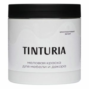Краска для мебели и декора TINTURIA 0,75кг бриллиантовый белый
