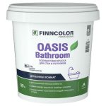 Краска акриловая FINNCOLOR Oasis Bathroom для стен и потолков база A 0,9л белая