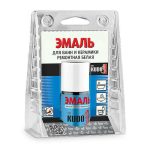 Эмаль для ванн и керамики KUDO с кисточкой 15мл белая