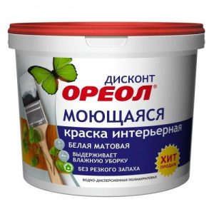 Краска (6526) ВД ЭМПИЛС ОРЕОЛ ДИСКОНТ 13 кг интерьерная моющаяся 7161