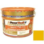 Эмаль DecoTech Professional ПФ-115 Ral 1023 желтая глянцевая 2,8 кг