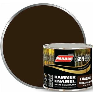 Эмаль по металлу Parade Special Z1 гладкая RAL 8017 Л-С шоколадная 0,45 л