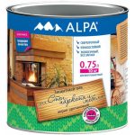 Лак для стен, паркета и мебели ALPA акрил-уретановый глянцевый (0,75л/0,8кг)