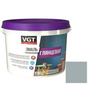Эмаль универсальная VGT глянцевая Ral 7001 серая 2,5 кг