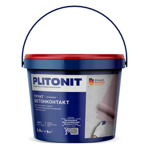 Праймер ПЛИТОНИТ Грунт бетонконтакт 1,5кг