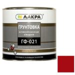 Грунт быстросохнущий Лакра ГФ-021 красно-коричневая 1,8 кг