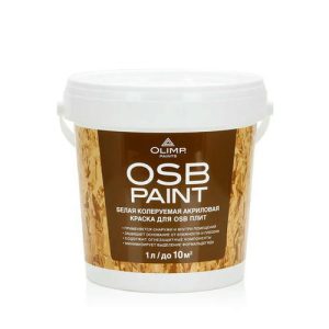 Краска акриловая для OSB-плит 1л/Олимп