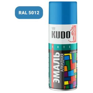 Эмаль аэрозольная KUDO 1010 универсальная 520мл голубая