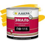 Эмаль Лакра ПФ-115 желтая 2,8 кг