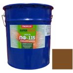 Эмаль Profilux Superprice ПФ-115 коричневая полуматовая 20 кг