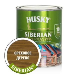 HUSKY SIBERIAN «Суперлазурь» ореховое дерево 2,7 л