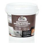Эмаль для пола акрил п/глянц желто-корич 1кг /Эксперт
