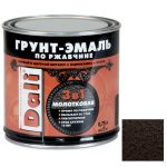 Грунт-эмаль по ржавчине Dali 3 в 1 молотковая коричневая 0,75 л