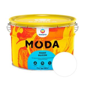 Краска ESKARO Moda Fasad Silicon Белый 9 л