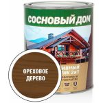 Антисептик декоративный для древесины СОСНОВЫЙ ДОМ ореховое дерево (0,8л)