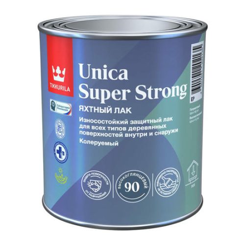 Лак универсальный Tikkurila Unica Super Strong 700014008 база EP глянцевый 0,9 л