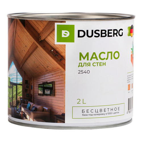 Масло DUSBERG для стен внутри помещения 2 л бесцветное