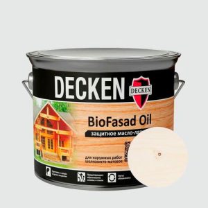 Масло-лазурь DECKEN Bio Fasad Oil Spice Белый 2,5 л
