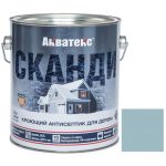 Антисептик акриловый кроющий для дерева Акватекс Сканди полуматовый Северное море 2,5 л