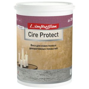 Воск защитный для известковых декоративных покрытий LIMPRESSION Cire Protect 1л