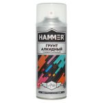 Грунт аэрозольный HAMMER универсальный алкидный 520мл серый
