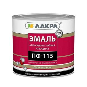 Эмаль Лакра ПФ-115 белая глянцевая 2,8 кг