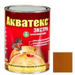 Покрытие алкидное защитно-декоративное для древесины Акватекс Экстра полуглянцевое Тик 0,8 л