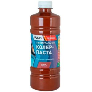 Паста колеровочная универсальная Pufas Decoself 08 красно-коричневая 0,1 л
