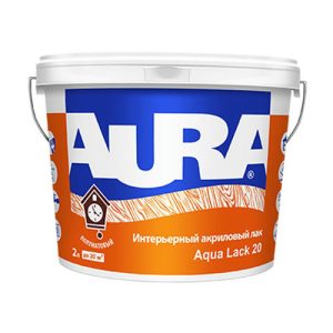 Лак акриловый интерьерный глянцевый AURA Aqua Lack 70 2л