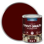 Грунт-эмаль алкидная PROREMONTT 3в1 по ржавчине 0,8 кг красно-коричневая