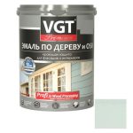 Эмаль по дереву VGT Профи стальной серый 1 кг