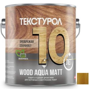 Средство для защиты древесины Текстурол Wood Aqua Matt 13917 Дуб 2,5 л