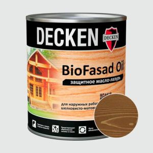 Масло-лазурь DECKEN Bio Fasad Oil Spice Коньяк 0,75 л