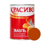 Эмаль КРАСИВО ПФ-115 Коричневый 0,8 кг