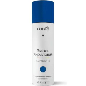 Эмаль аэрозольная акриловая Kronbuild SP5005G (синяя; глянец; RAL 5005), 520 мл