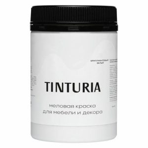 Краска для мебели и декора TINTURIA 0,35кг бриллиантовый белый