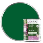 Краска масляная ЛАКРА МА-15 зеленая 0,9кг