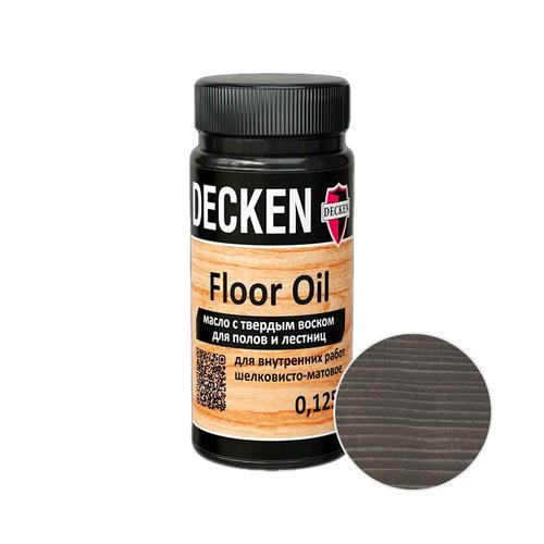 Масло DECKEN Floor Oil Wood с твердым воском для полов Палисандр 0,125 л