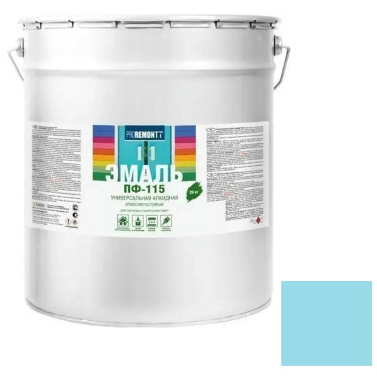 Эмаль Proremontt ПФ-115 голубая 20 кг