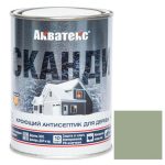 Антисептик акриловый кроющий для дерева Акватекс Сканди полуматовый Фьорд 0,75 л