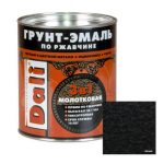 Грунт - эмаль по ржавчине 3 в 1 Dali молотковый черный 0,75 кг