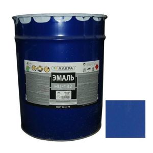 Эмаль Лакра НЦ-132 глянцевая синяя 17 кг
