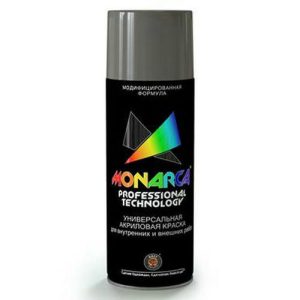 Краска аэрозольная MONARCA универсальна Белый Глянцевый 520мл