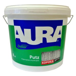 Штукатурка декор. AURA PUTZ DECOR 8кг, короед 3,0 мм